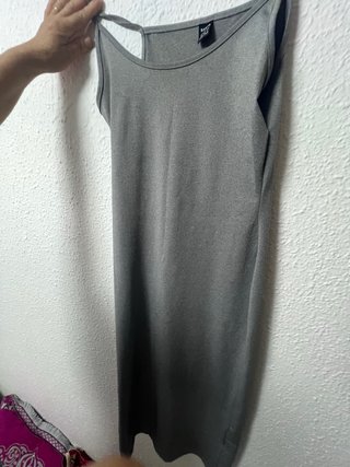 Vestido gris tirantes