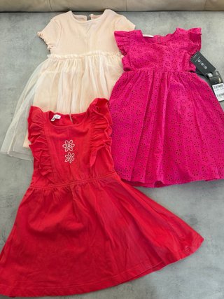 Set 3 vestitini bambina 2 anni