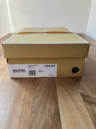 Sandalias Michael Kors Plataforma Beige Doradas