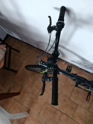 Bicicleta Plegable B'TWIN Azul y Verde