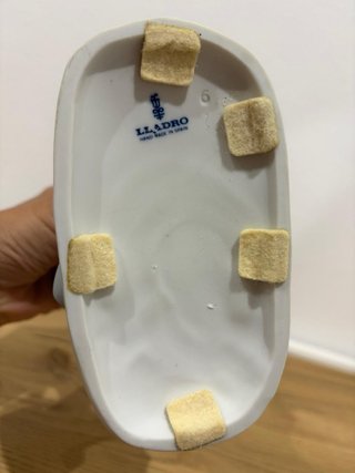 Figura Lladró Porcelana Niño en Burro