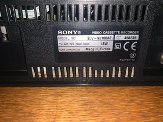 Sony SLV-SE100 Reproductor VHS Smart Engine
