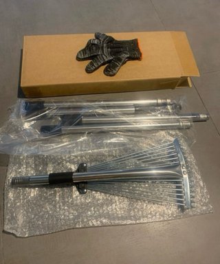Rastrillo plegable nuevo a estrenar