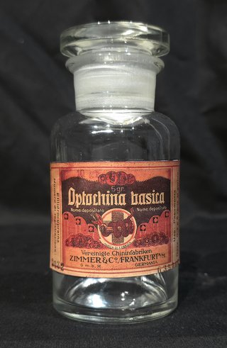 6 Antiche Bottiglie Farmacia Vetro XX Secolo