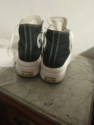 Converse plataforma negras talla 41.5