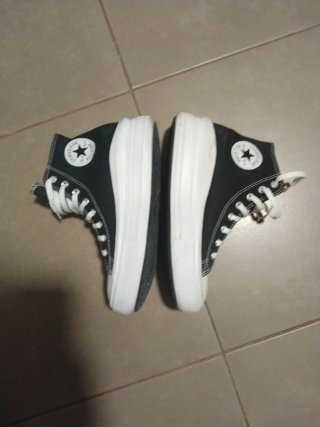 Converse plataforma negras talla 41.5