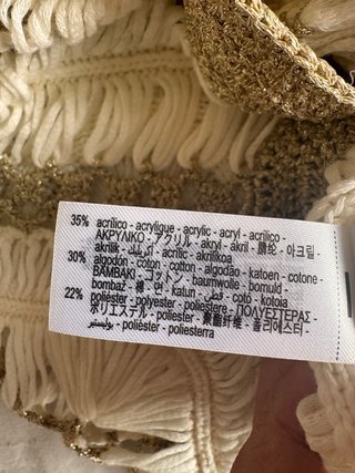 Chaqueta de punto combinado crochet