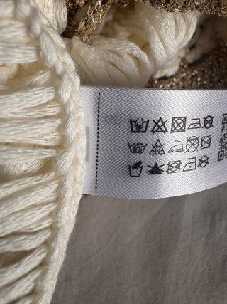 Chaqueta de punto combinado crochet
