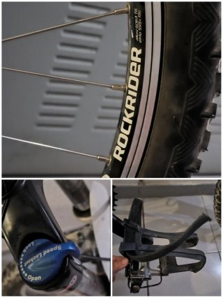 Bicicleta Rockrider Blanca