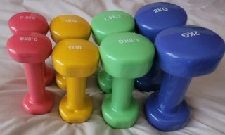 Juego 8 Mancuernas Homcom Colores