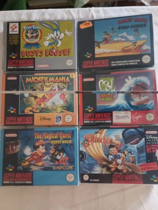 Lote 32 Juegos Super Nintendo SNES