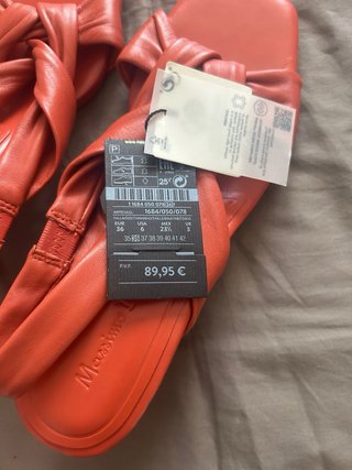 Sandalias Massimo Dutti Naranja