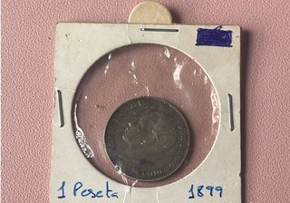 1 Peseta Alfonso XIII 1899 plata SGV EBC-