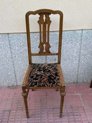 Pareja sillas antiguas madera  Principios siglo XX