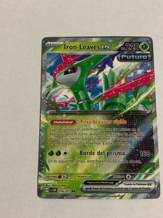 Carta Pokémon Iron Leaves EX Futuro 016/071 RR