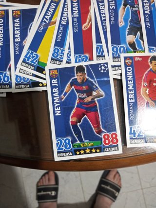 Lote Cartas Fútbol 2015 /16. + lata SIN REPETIR