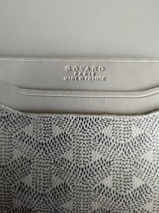 Tarjetero Goyard Blanco y Gris