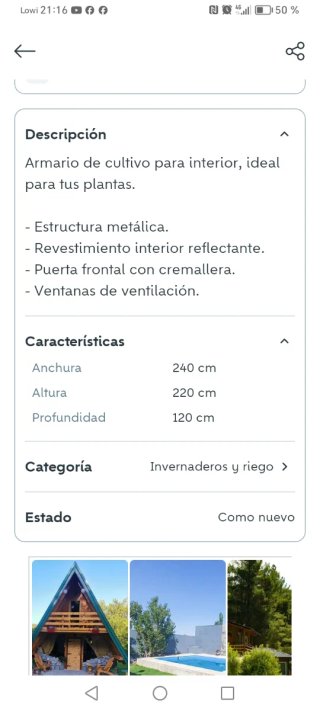 Armario de cultivo interior