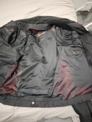 Chaqueta Spidi Negra y Roja Talla M