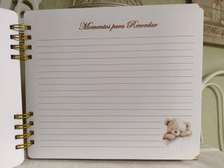 Libro Bautizo Bebé Osito