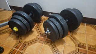 2 Mancuernas ajustables con discos 19 kilos cada 1