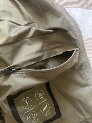 Chaqueta acolchada verde oliva
