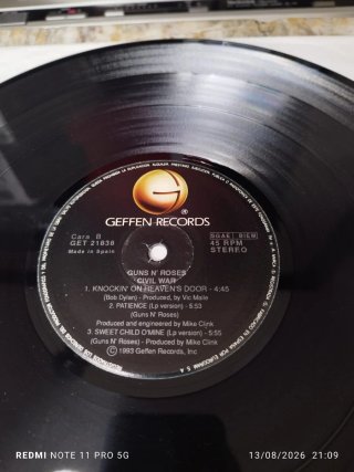 GUNS N' ROSES EN ESPAÑA VINILO PROMOCIONAL