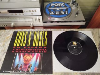 GUNS N' ROSES EN ESPAÑA VINILO PROMOCIONAL