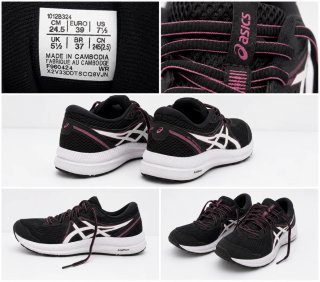 Zapatillas Asics Talla 39 Negro/Rosa