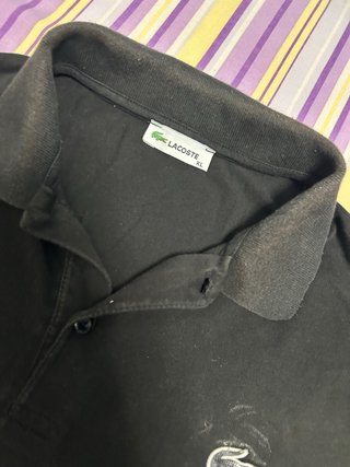 Polo Lacoste nera – Taglia XL