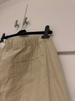 Pantalón Pull&Bear Lino Beige Hombre