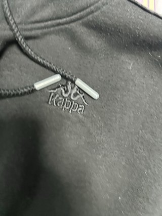 Felpa Kappa nera cropped – Taglia S