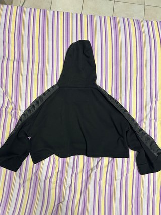 Felpa Kappa nera cropped – Taglia S
