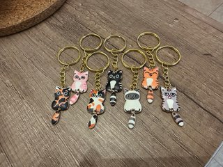 Llaveros de gatos Kawaii