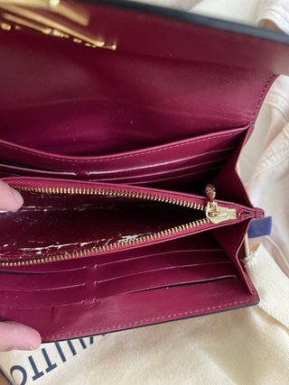 Louis Vuitton Cartera Roja/Fucsia