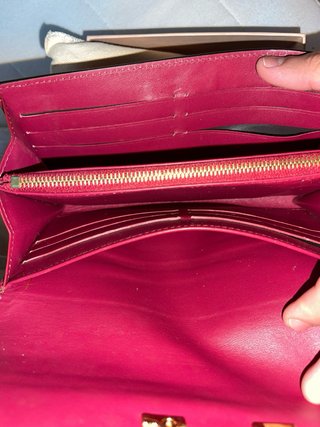 Louis Vuitton Cartera Roja/Fucsia