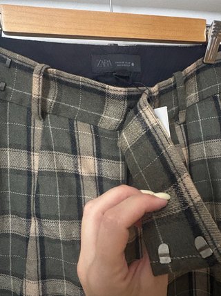 Pantalón Lana Zara Cuadros