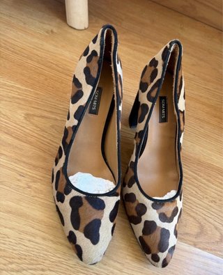 Zapatos SOMMITS estampado animal tacón ancho