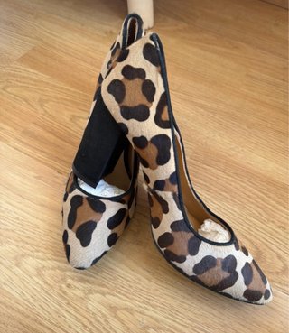 Zapatos SOMMITS estampado animal tacón ancho