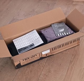 Piano digital 88 teclas plegable blanco