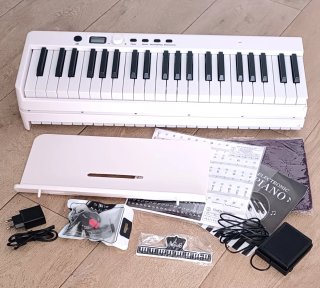 Piano digital 88 teclas plegable blanco