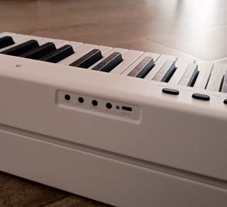 Piano digital 88 teclas plegable blanco