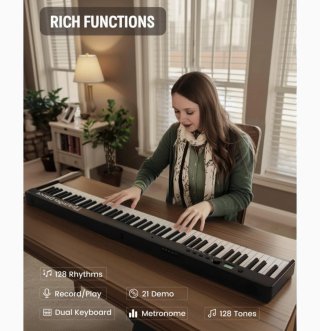 Piano digital 88 teclas plegable