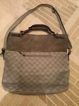 Bolso gris claro y oscuro