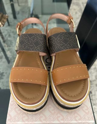 Sandalias Plataforma Liu Jo Marrón y Negro