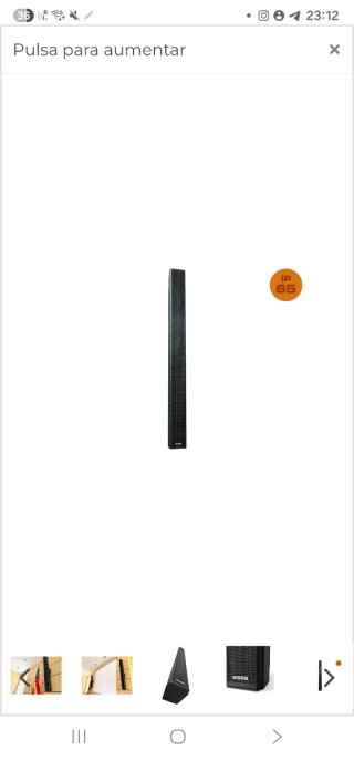 Work Pro Uda 16 Altavoz Columna Negro