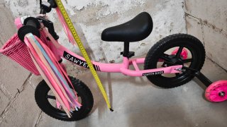 Bicicleta sin pedales Sawyer 12" + Extras