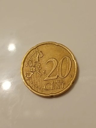 Moneda 20 Céntimos Euro Grecia 2002