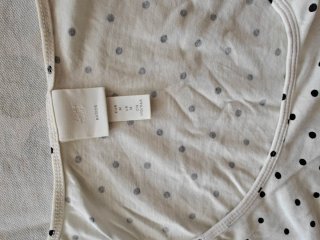 Camiseta premamá H&M lunares talla M