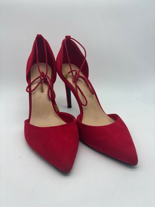 Zapatos Bershka tacón alto rojos talla 40